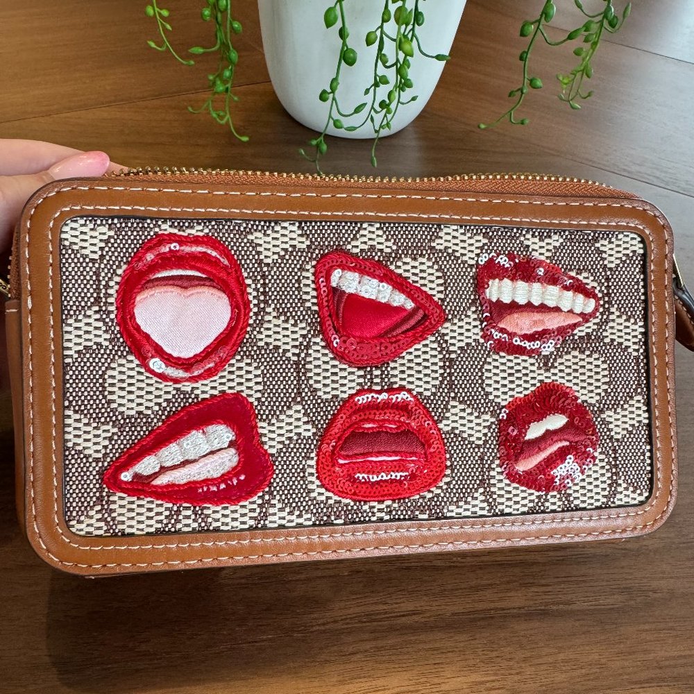 Coach Kira Lips wristlet